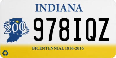 IN license plate 978IQZ