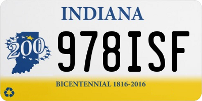 IN license plate 978ISF