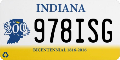 IN license plate 978ISG