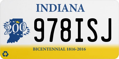 IN license plate 978ISJ