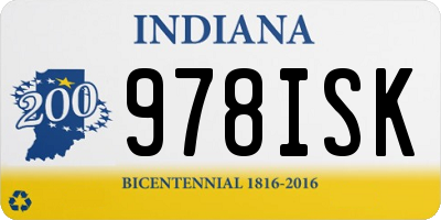 IN license plate 978ISK