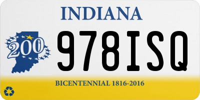 IN license plate 978ISQ