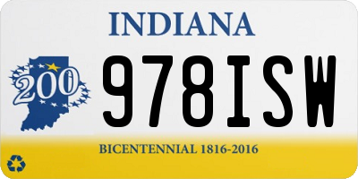 IN license plate 978ISW