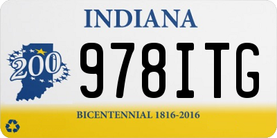 IN license plate 978ITG
