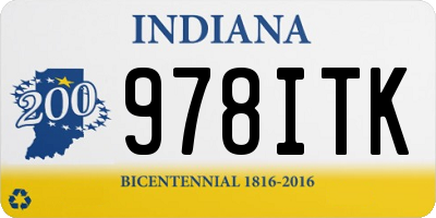 IN license plate 978ITK