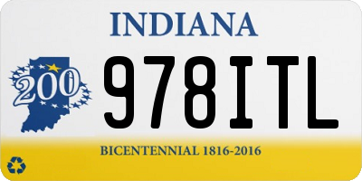 IN license plate 978ITL