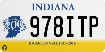 IN license plate 978ITP