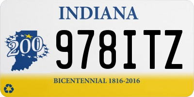 IN license plate 978ITZ