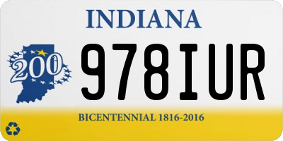 IN license plate 978IUR