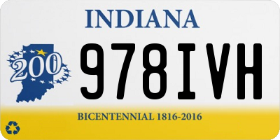 IN license plate 978IVH