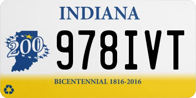 IN license plate 978IVT