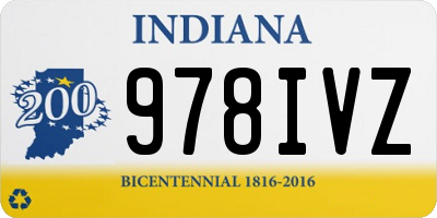 IN license plate 978IVZ