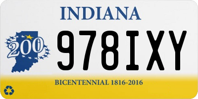 IN license plate 978IXY