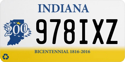 IN license plate 978IXZ