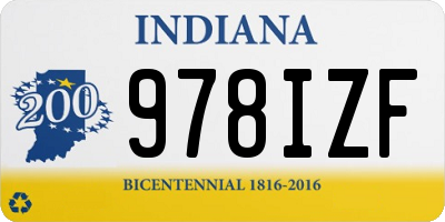 IN license plate 978IZF