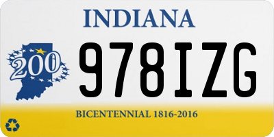 IN license plate 978IZG