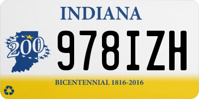 IN license plate 978IZH