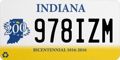 IN license plate 978IZM