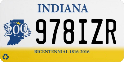IN license plate 978IZR