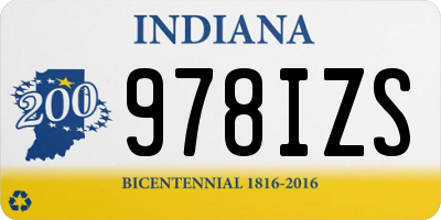 IN license plate 978IZS