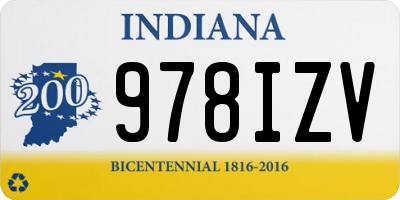 IN license plate 978IZV
