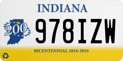 IN license plate 978IZW