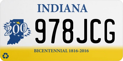 IN license plate 978JCG