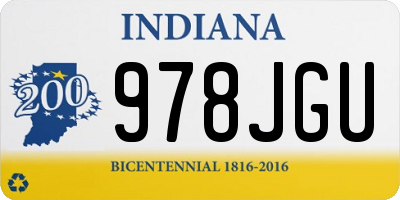 IN license plate 978JGU