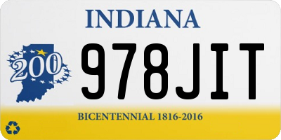 IN license plate 978JIT