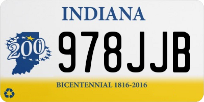IN license plate 978JJB