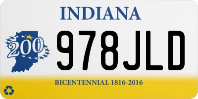 IN license plate 978JLD