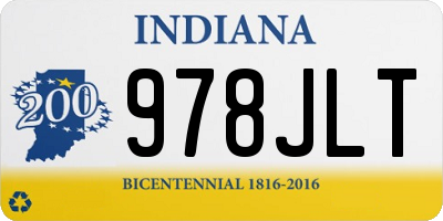 IN license plate 978JLT