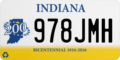 IN license plate 978JMH