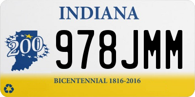 IN license plate 978JMM