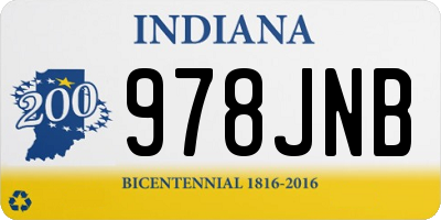 IN license plate 978JNB