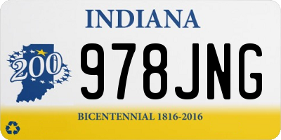 IN license plate 978JNG