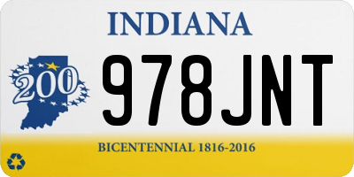 IN license plate 978JNT