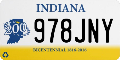 IN license plate 978JNY