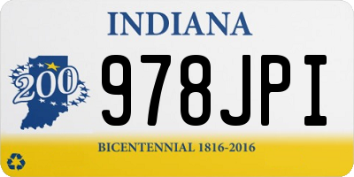 IN license plate 978JPI