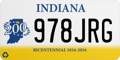 IN license plate 978JRG