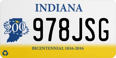 IN license plate 978JSG