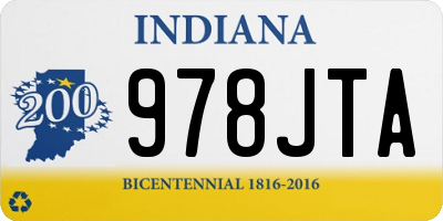 IN license plate 978JTA