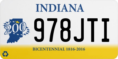 IN license plate 978JTI
