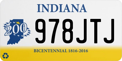 IN license plate 978JTJ