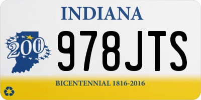 IN license plate 978JTS