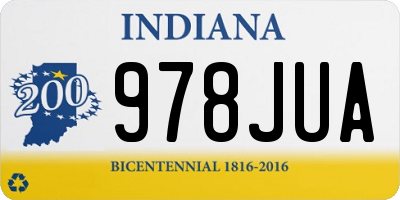 IN license plate 978JUA