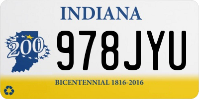 IN license plate 978JYU