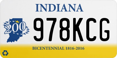 IN license plate 978KCG