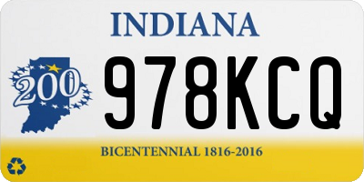 IN license plate 978KCQ