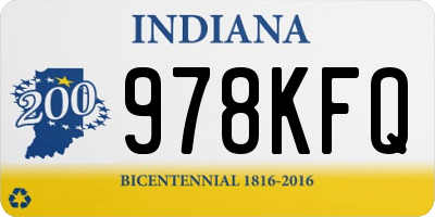 IN license plate 978KFQ